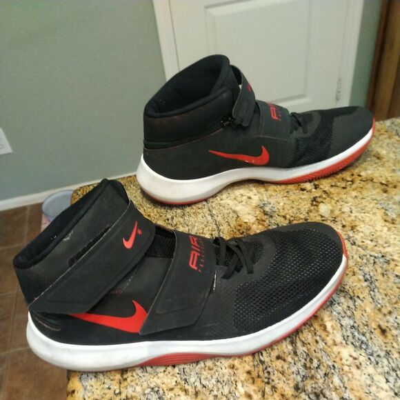 Nike Air Precision Flyease 917500-006 Black And Red Size 14 - Picture 1 of 12